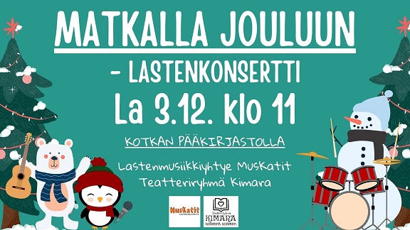 Marrasmukavaa Matkalla jouluun 3 12 2022 kirjaston mainos pien 30